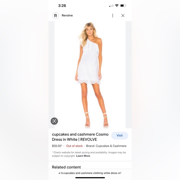 White Cosmo Summer Dress - Picture 1 of 7